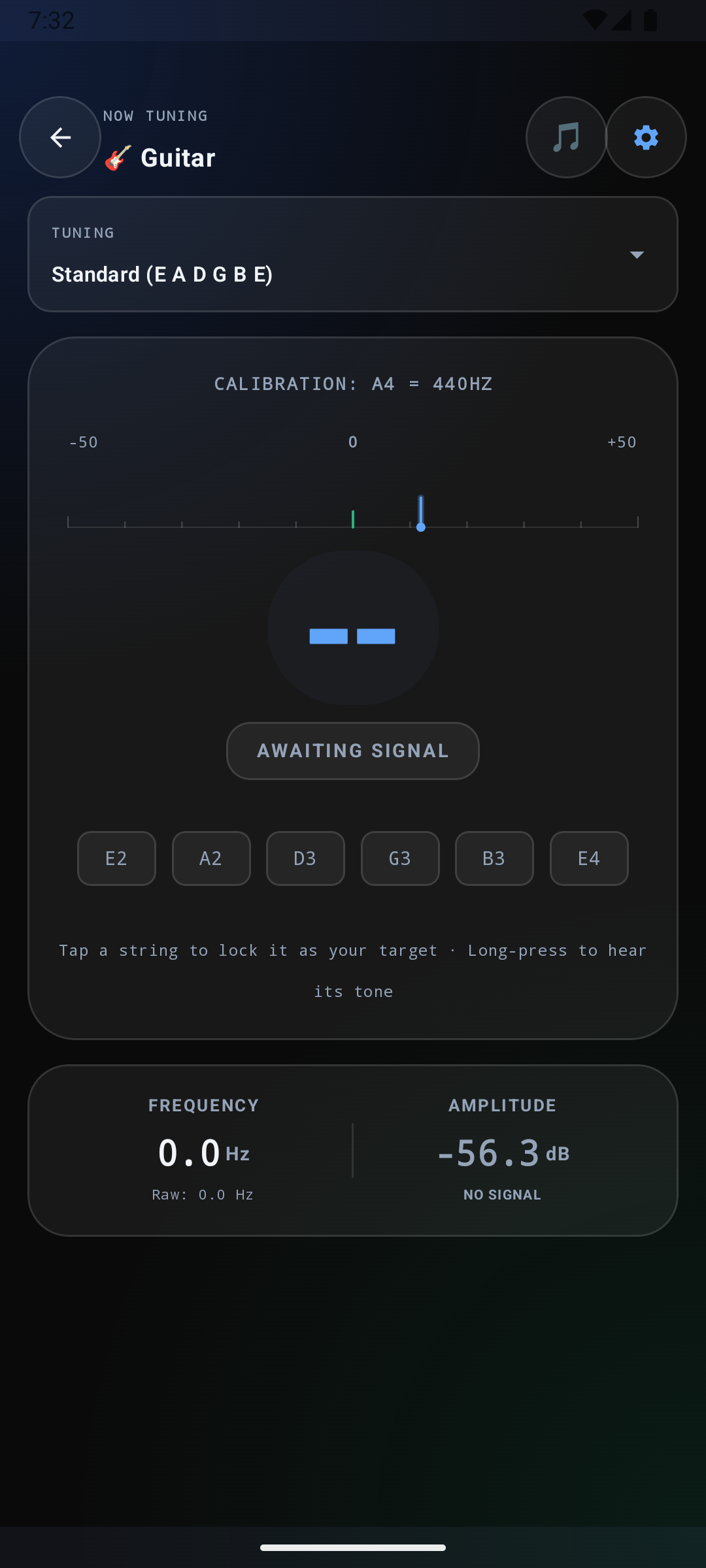 Easy Tuner App Screenshot
